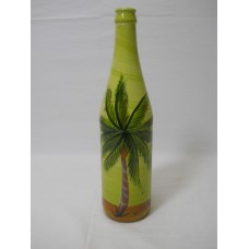 Tropical Beach Painted 11.5 inch Wine Glass Home Decoration   123256974894
